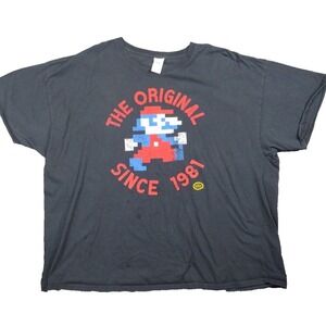Retro Style Nintendo Mario 8 Bit The Original Since 1981 T-SHIRT Size 3XL XXXL